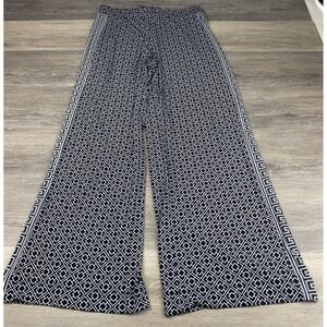 White House Black Market Pants Size M The Wide Leg Geometric Chic Resort Wear